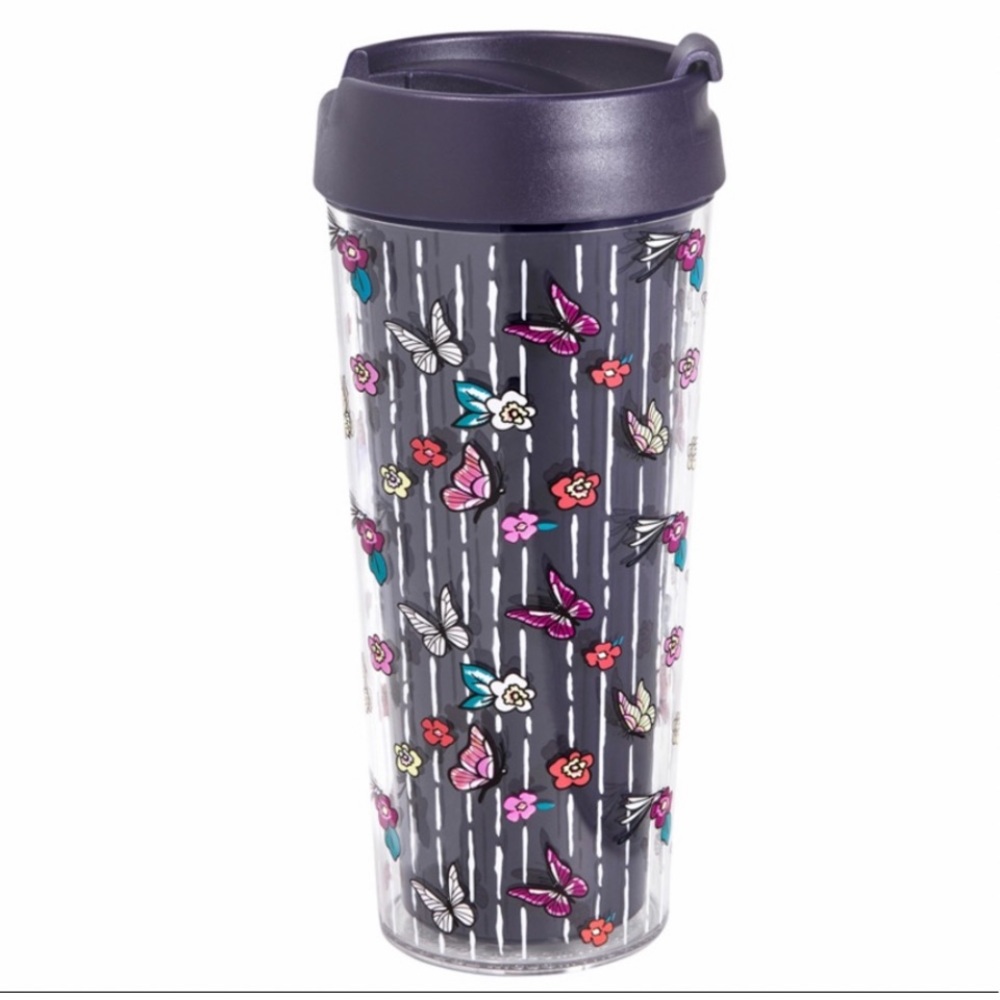 NWT Vera Bradley Itsy Ditsy travel mug